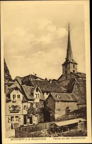 Ak Bensheim an der Bergstraße Hessen, Stadtmühle