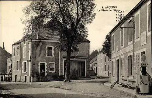 Ak Asquins Yonne, Place de l´Orne