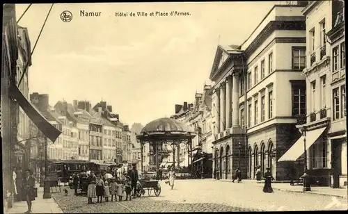 Ak Namur Wallonien, Hotel de Ville, Place d'Armes