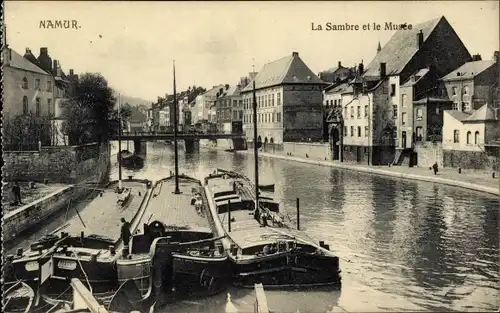 Ak Namur Wallonien, la Sambre, Le Musee