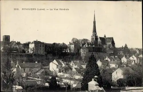 Ak Pithiviers Loiret, Gesamtansicht