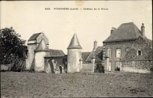 Ak Pithiviers Loiret, Château de la Groue