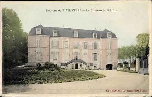 Ak Pithiviers Loiret, Château de Solvins