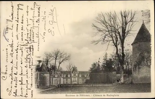 Ak Pithiviers Loiret, Château de Rocheplatte