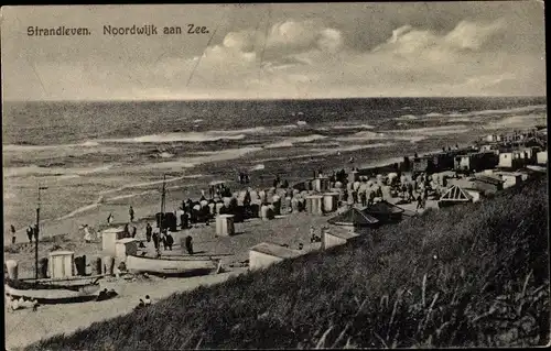 Ak Noordwijk aan Zee Südholland, Strandleven
