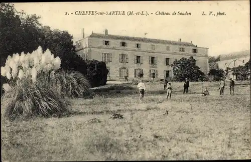 Ak Cheffes sur Sarthe Maine et Loire, Chateau de Soudon