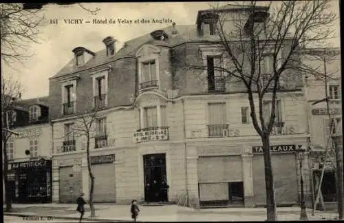 Ak Vichy Allier, Hôtel du Velay et des Anglais