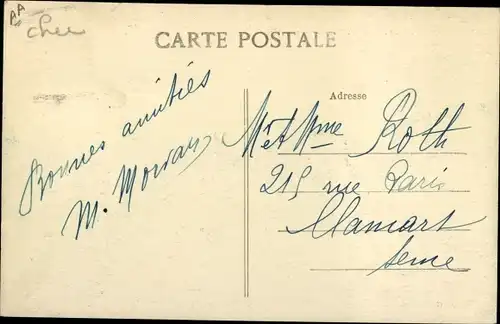 Ak Chateauneuf sur Cher, Vue Générale