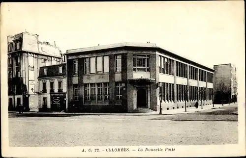 Ak Colombes Hauts de Seine, La Nouvelle Poste