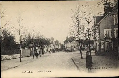 Ak Auxerre Yonne, Porte de Paris