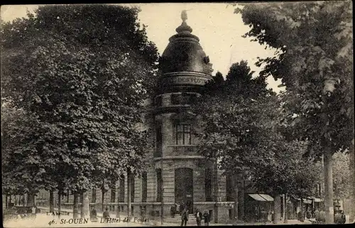 Ak Saint Ouen Seine Saint Denis, L'Hotel des Postes