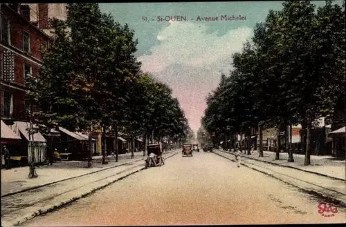 Ak Saint Ouen Seine Saint Denis, Avenue Michelet