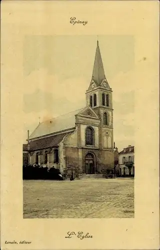 Ak Epinay Seine Saint Denis, L'Eglise