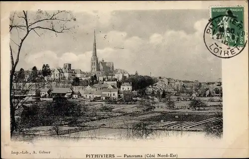 Ak Pithiviers Loiret, Panorama