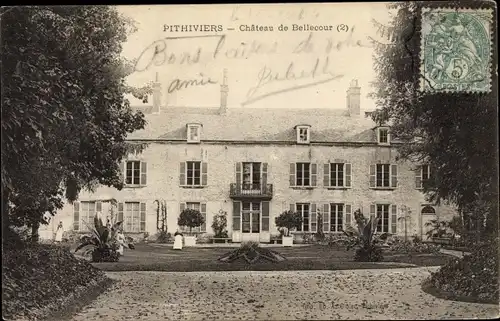 Ak Pithiviers Loiret, Château de Bellecour