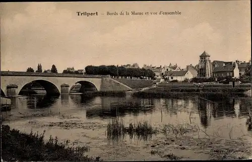 Ak Trilport Seine et Marne, Bords de la Marne