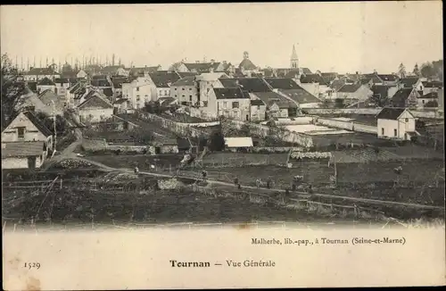 Ak Tournan-en-Brie Seine et Marne, Vue Générale