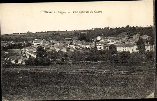Ak Vicherey Vosges, Vue Generale du Centre