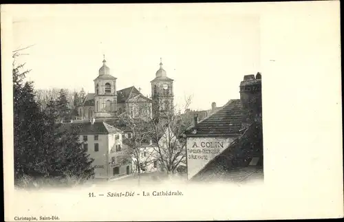 Ak Saint Dié des Vosges, La Cathedrale