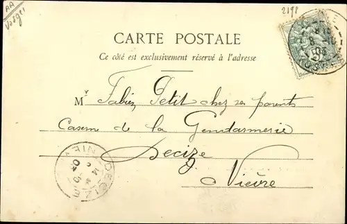 Ak Saint Dié des Vosges, Vue Generale Prise de l'Eglise St Martin