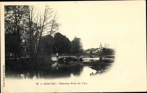 Ak Saint Dié des Vosges, Nouveau Pont du Parc