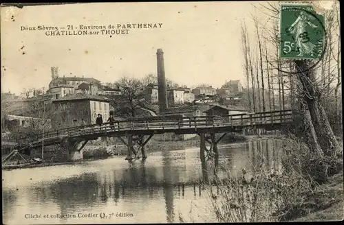 Ak Parthenay Deux Sèvres, Chatillon sur Thouet