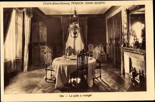 Ak Chiche Deux Sevres, Pension Saint Joseph, La salle a manger