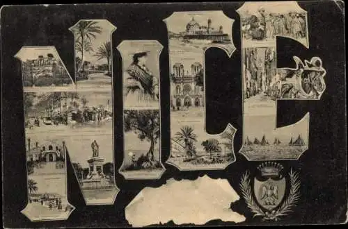 Buchstaben Ak Nice Nizza Alpes Maritimes, Cathedrale, Monument, Costume