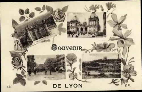 Ak Lyon Rhône, Notre Dame de Fourviere, Teilansichten