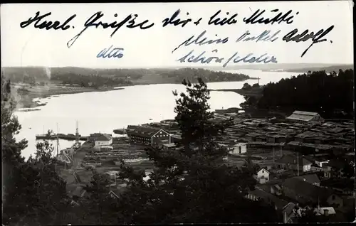 Ak Gamleby Schweden, Gesamtansicht