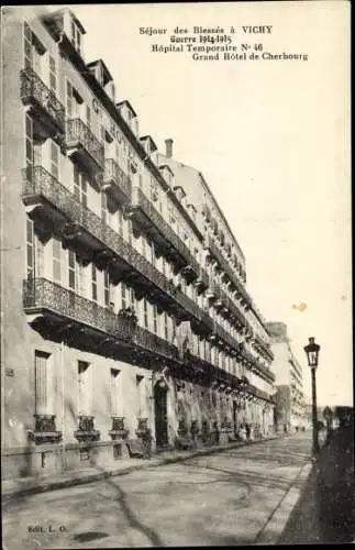 Ak Vichy Allier, Grand Hôtel de Cherbourg