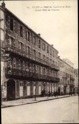 Ak Vichy Allier, Hôtel du Louvre et de Reims