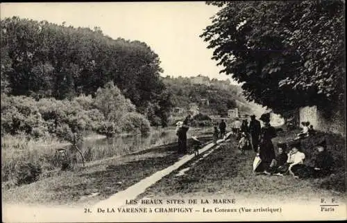 Ak La Varenne à Champigny Val de Marne, Les Coteaux