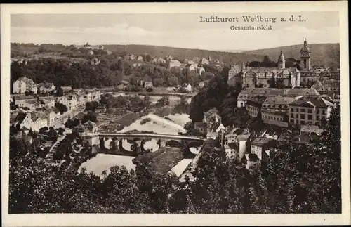 Ak Weilburg an der Lahn, Gesamtansicht