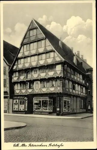 Ak Celle in Niedersachsen, Altes Patrizierhaus, Poststraße