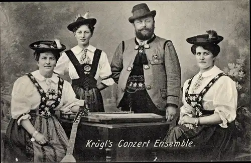 Ak Krügl's Conzert Ensemble, Musiker in Trachten