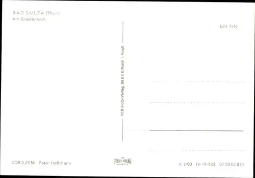 Ak Bad Sulza in Thüringen, Gradierwerk