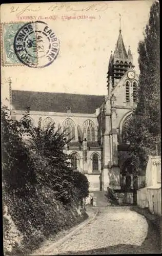 Ak Taverny Val d'Oise, Église