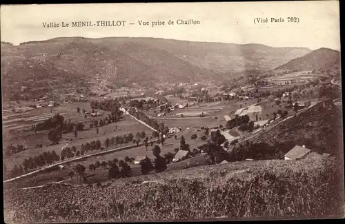 Ak Le Thillot Vosges, Vue prise de Chaillon