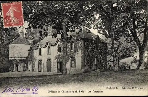 Ak Chalmaison Seine et Marne, Le Château, Les Communs