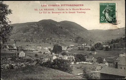 Ak La Bresse Vosges, Vallee de la Haute Moselotte, Le Col de Bramont et le Grand Ventron