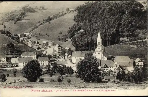 Ak Le Bonhomme Vosges, Vue Generale