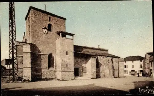 Ak Coulon Deux Sèvres, Le Marais Poitevin, Vieille Eglise