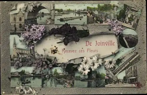 Ak Joinville le Pont Val de Marne, Recevez ces Fleurs, Miniaturansichten