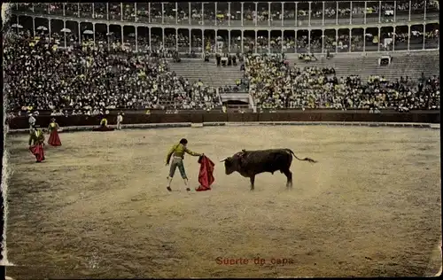 Ak Corrida de Toros, Suerte de capa, Stierkampf