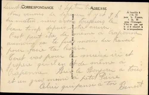 Ak Lourdes Hautes Pyrénées, Apparition de la Sainte Vierge a Bernadette