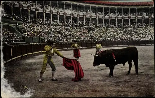 Ak Corrida de Toros, Entrando a matar, Stierkampf