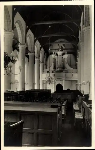 Ak Noordwijk Südholland, Ned. Herv. Kerk, interieur