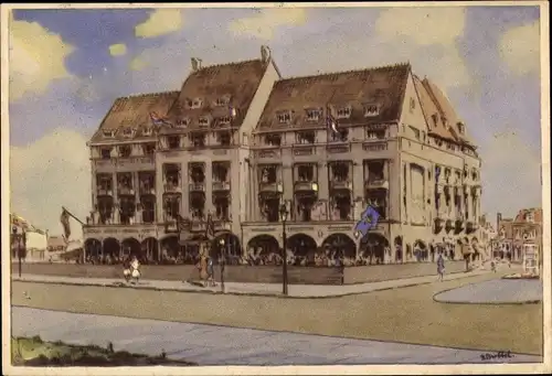 Künstler Ak Noordwijk aan Zee Südholland, Palace Hotel