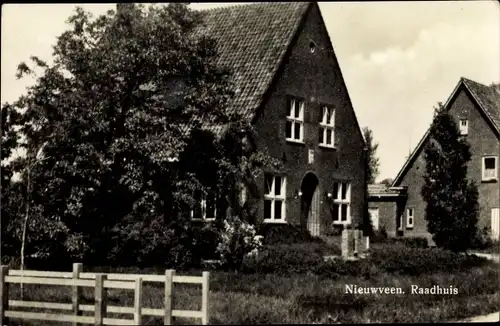 Ak Nieuwveen Nieuwkoop Südholland Niederlande, Raadhuis